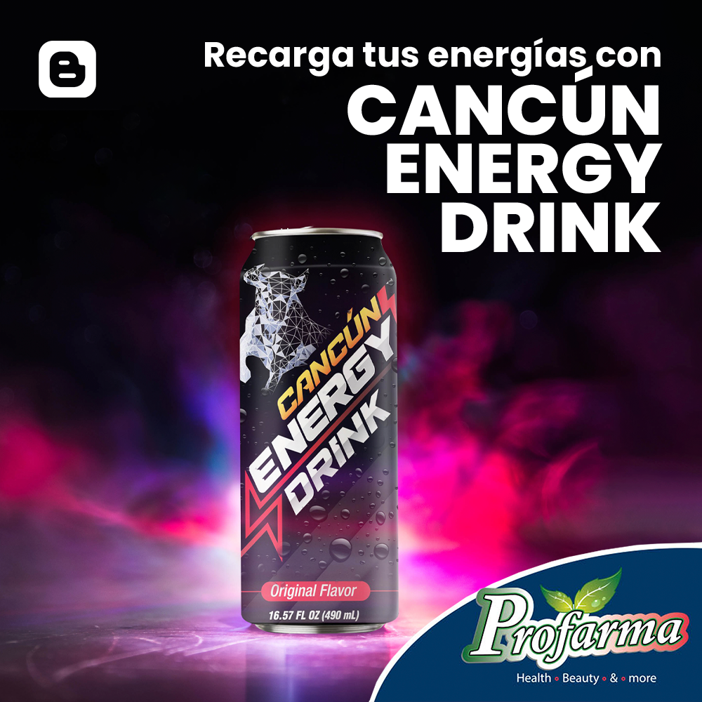 Recarga tus energías con Cancún Energy Drink